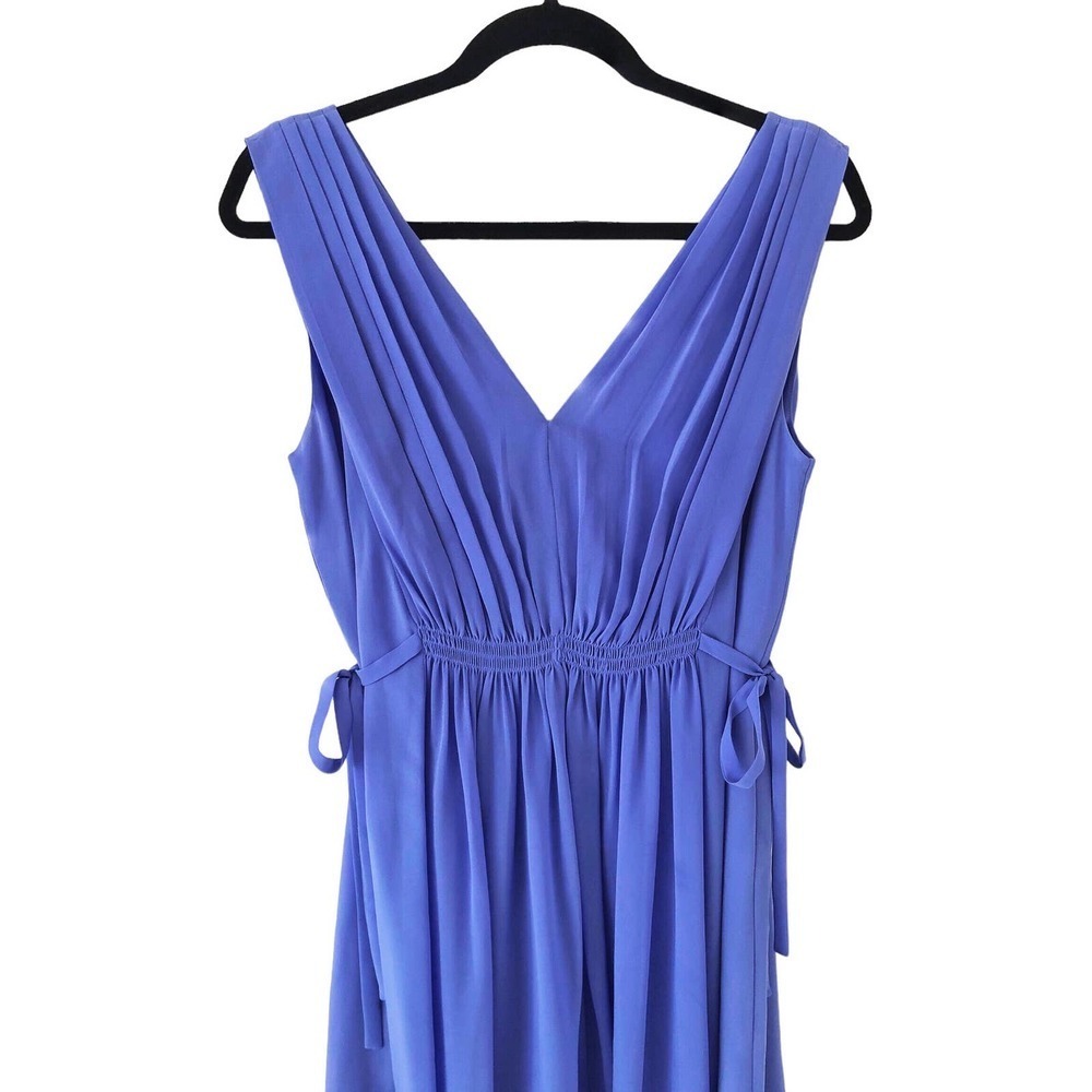 HD in Paris Periwinkle Empire Waist Sleeveless Lavender Purple Dress Size 6​​​ - Picture 13 of 16
